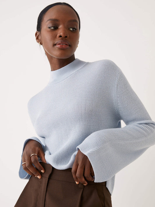 Merino Wool Mockneck Sweater