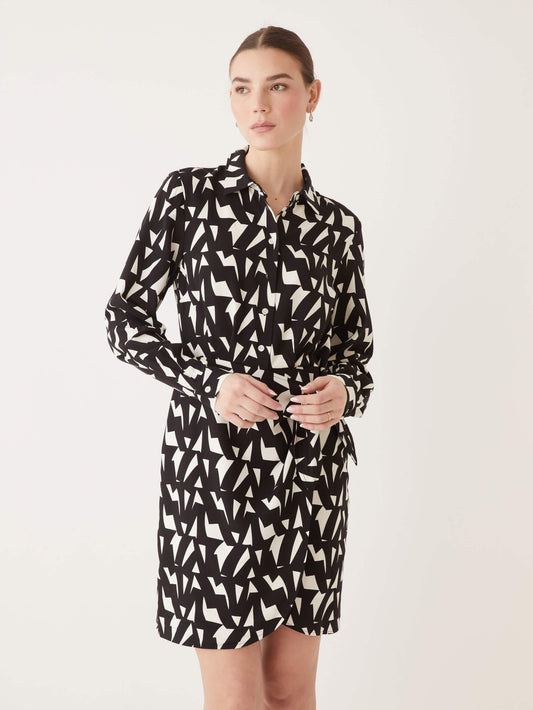 The Printed Collared Wrap Dress