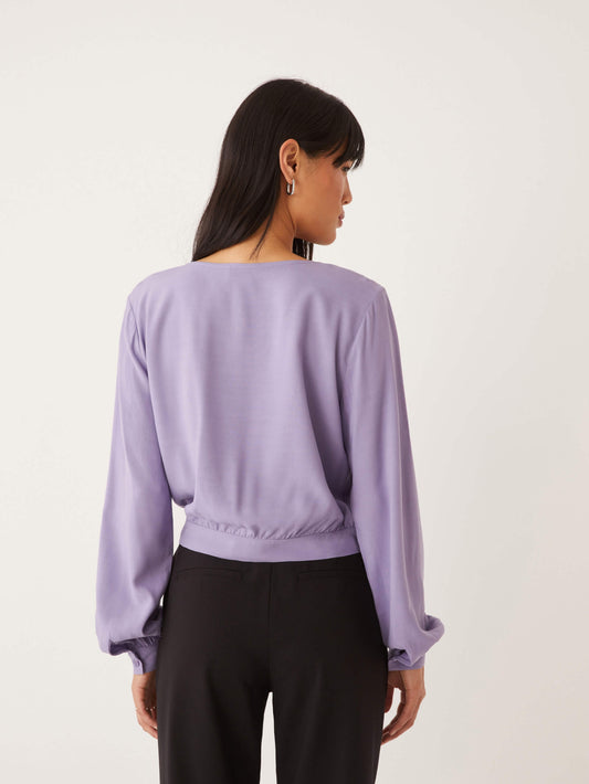 The Cropped Long Sleeve Blouse