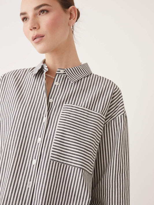 The Loose Fit Striped Kapok Shirt