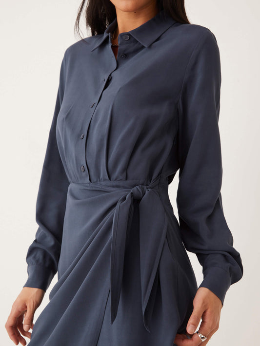 The Collared Wrap Dress